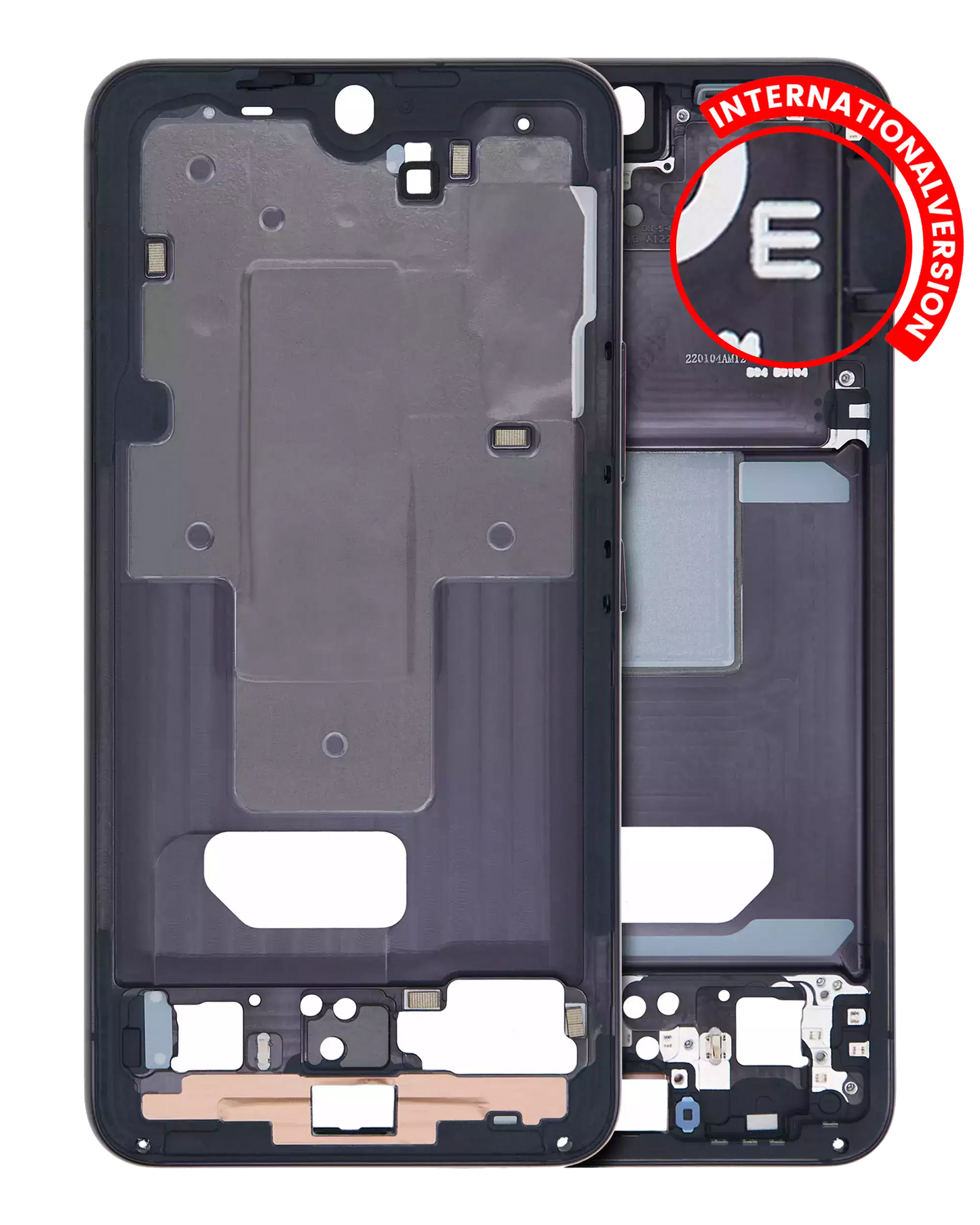 Mid-Frame Housing For Samsung Galaxy S22 5G (International Version) (Phantom Black)