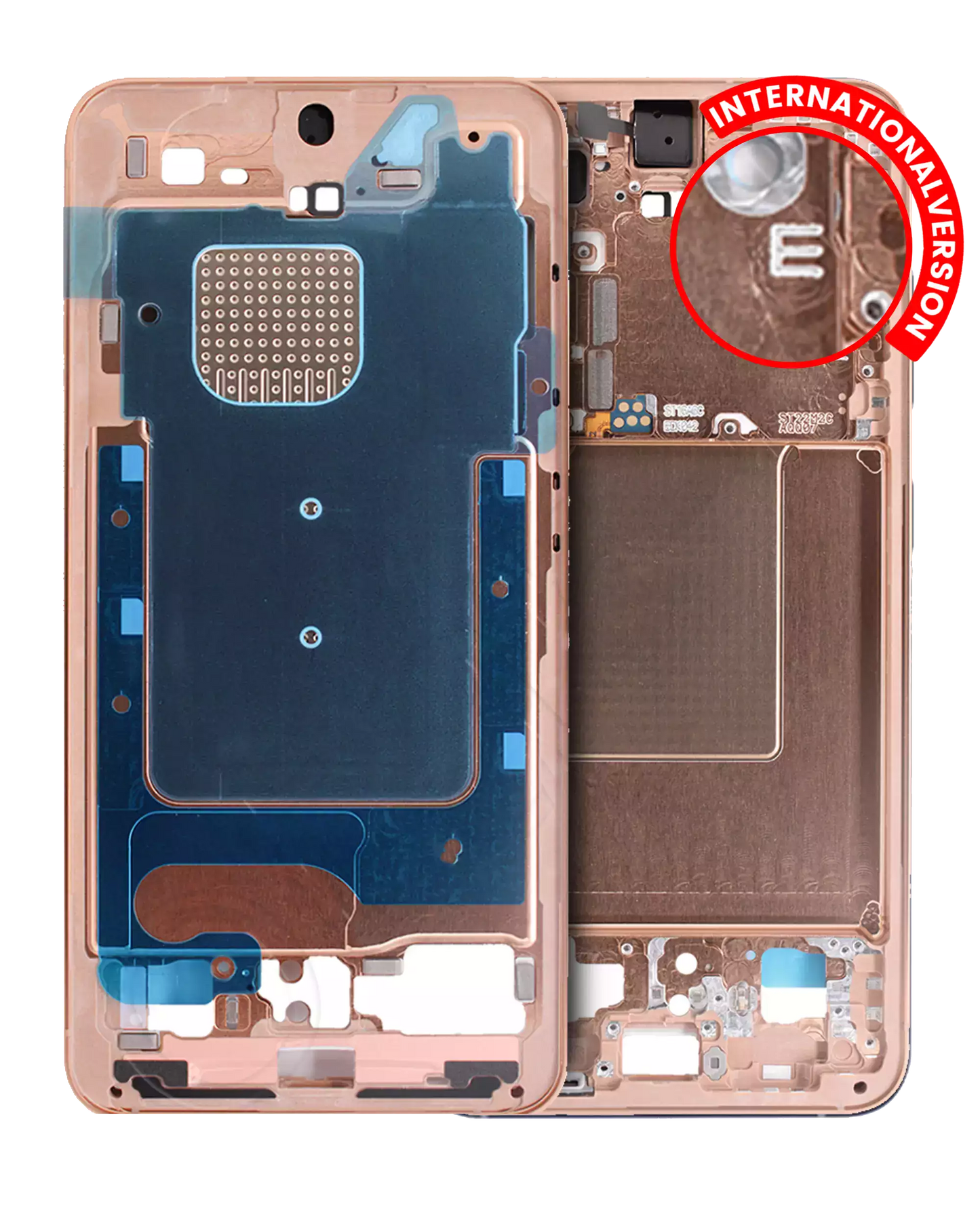 Mid-Frame Housing For Samsung Galaxy S24 5G (International version) (Service Pack) (Sandstone Orange)