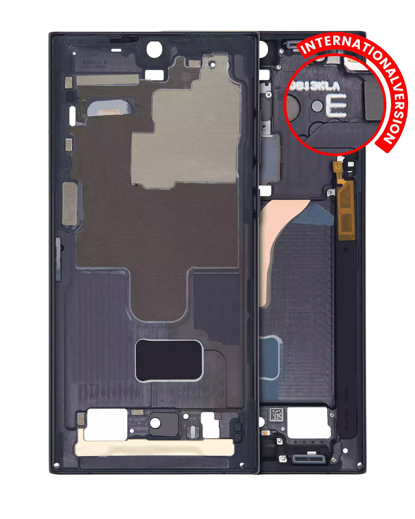 Mid-Frame Housing For Samsung Galaxy S22 Ultra 5G (International Version) (Phantom Black)