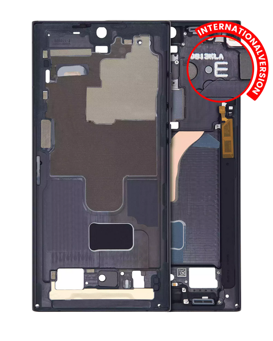 Mid-Frame Housing For Samsung Galaxy S22 Ultra 5G (International Version) (Phantom Black)