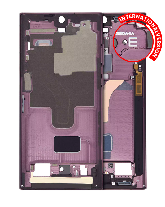 Mid-Frame Housing For Samsung Galaxy S22 Ultra 5G (International Version) (Burgundy)