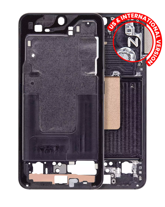 Mid-Frame Housing For Samsung Galaxy S23 5G (US & International Version) (Phantom Black)