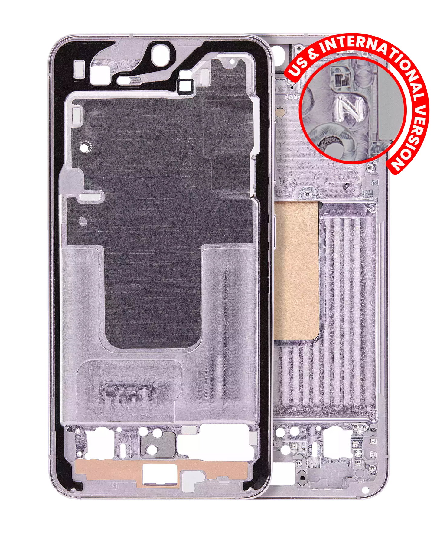 Mid-Frame Housing For Samsung Galaxy S23 5G (US & International Version) (Lavender)