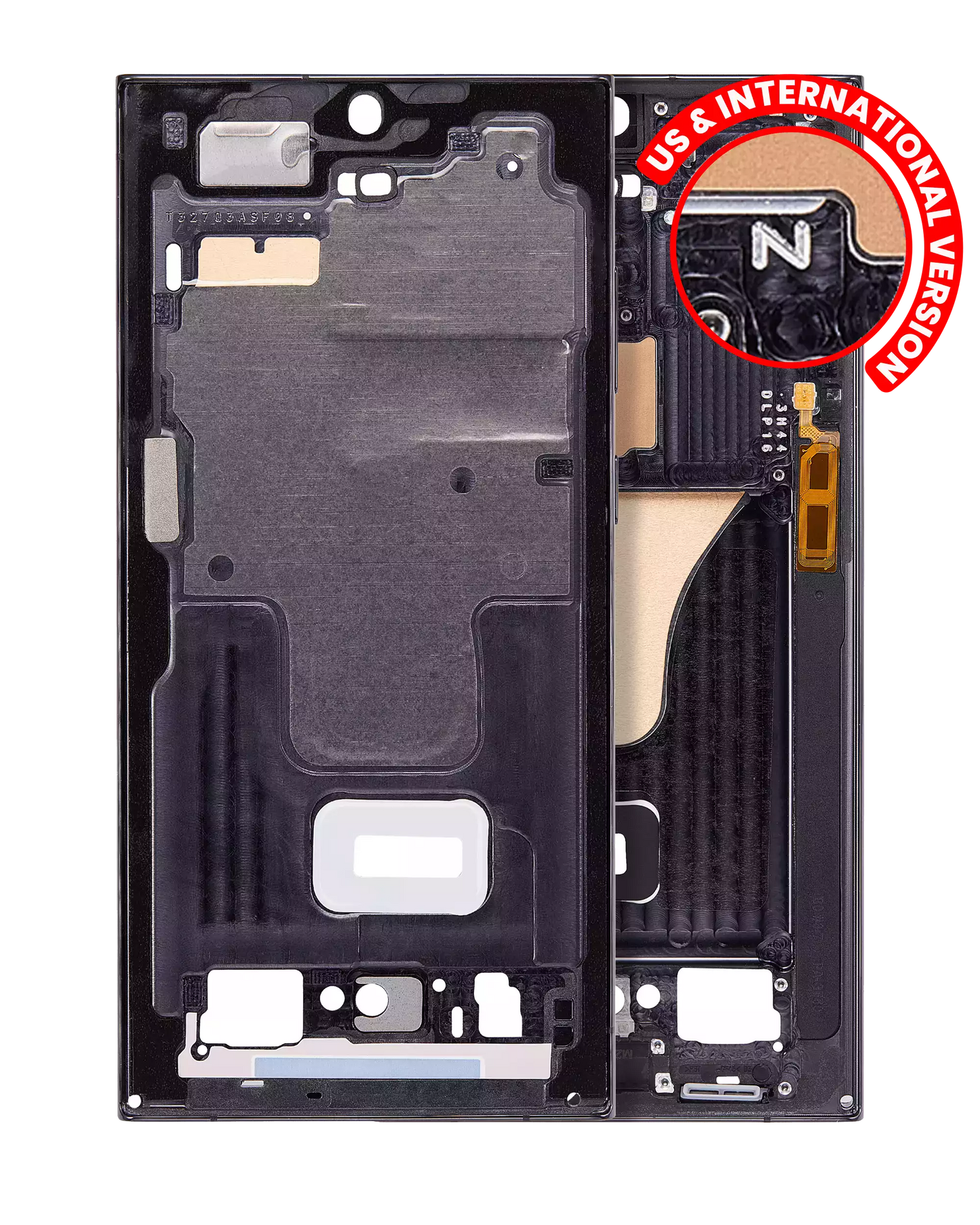 Mid-Frame Housing For Samsung Galaxy S23 Ultra 5G (US & International Version) (Graphite)