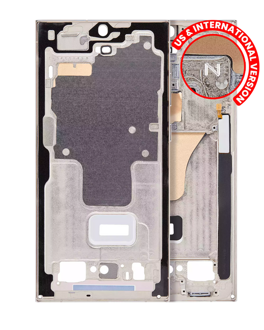 Mid-Frame Housing For Samsung Galaxy S23 Ultra 5G (US & International Version) (Cream)