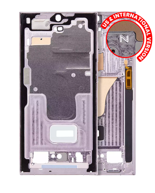 Mid-Frame Housing For Samsung Galaxy S23 Ultra 5G (US & International Version) (Lavender)