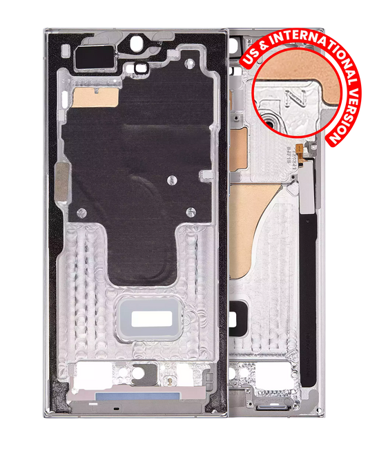 Mid-Frame Housing For Samsung Galaxy S23 Ultra 5G (US & International Version) (Sky Blue / Lime)