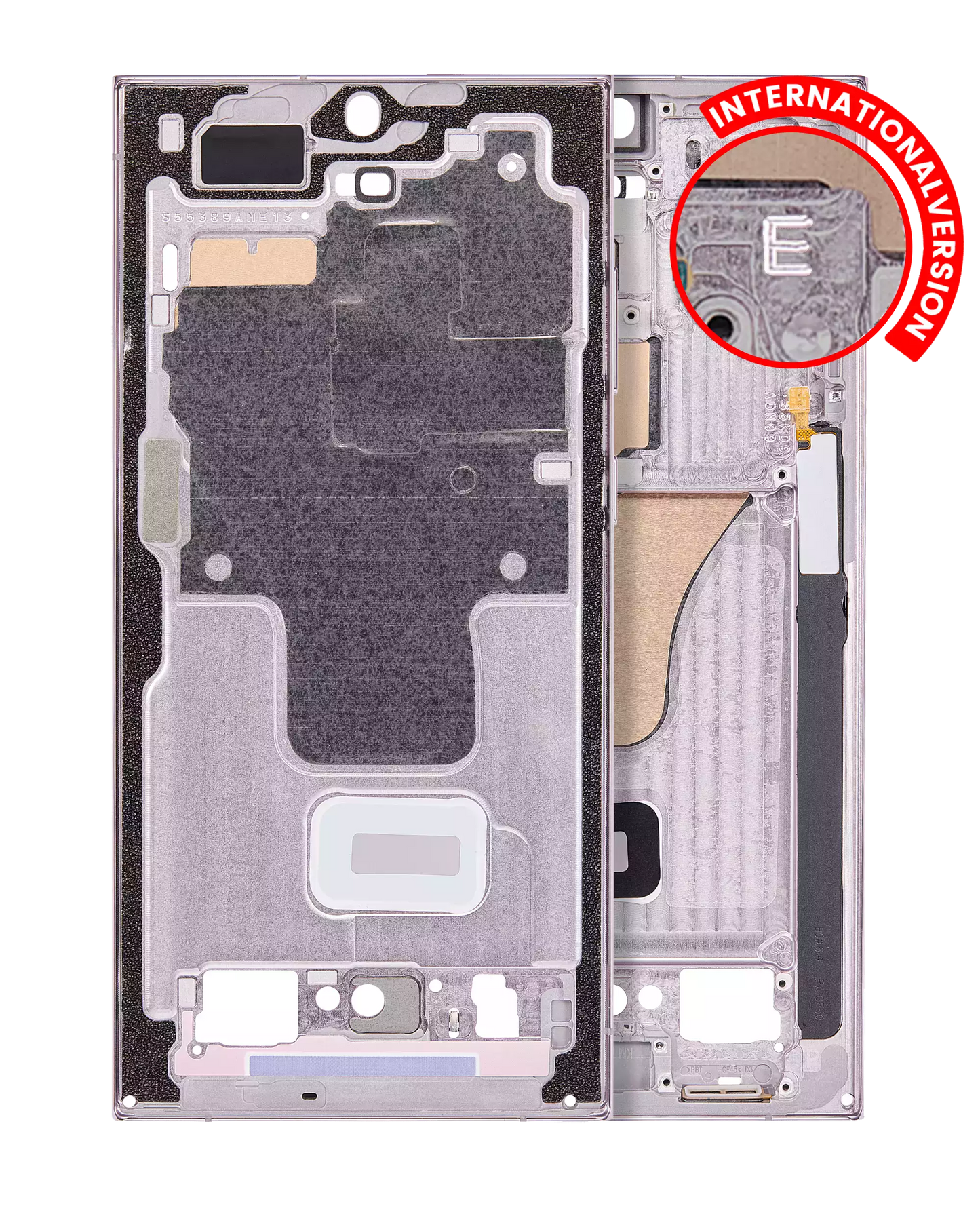 Mid-Frame Housing For Samsung Galaxy S23 Ultra 5G (International Version) (Lavender)