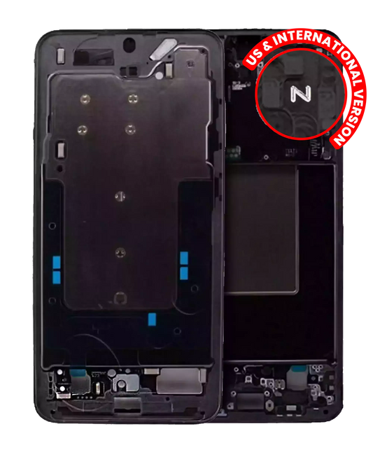 Mid-Frame Housing For Samsung Galaxy S24 Plus 5G (US & International Version) (Marble Grey)