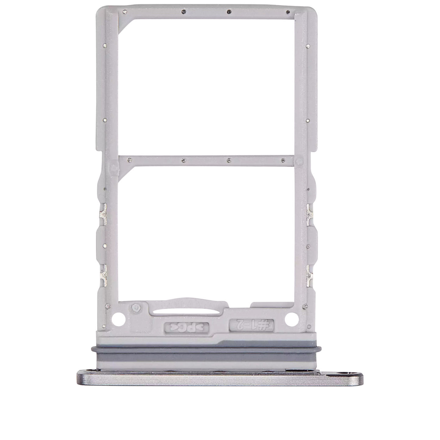 Dual Sim Card Tray For Samsung Galaxy Z Flip 6 (F741) (Premium) (Silver Shadow)