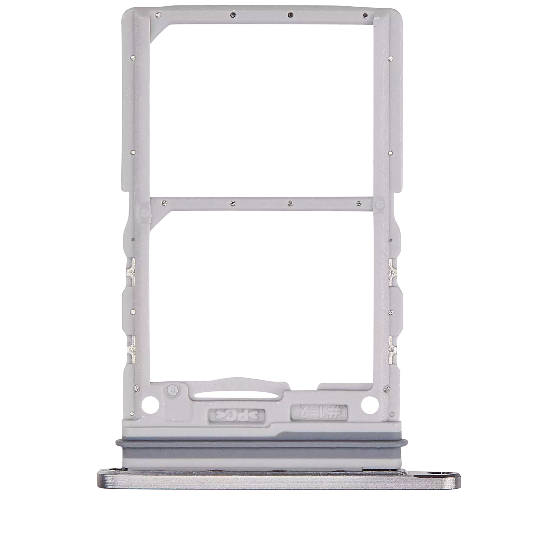 Dual Sim Card Tray For Samsung Galaxy Z Flip 6 (F741) (Premium) (Silver Shadow)