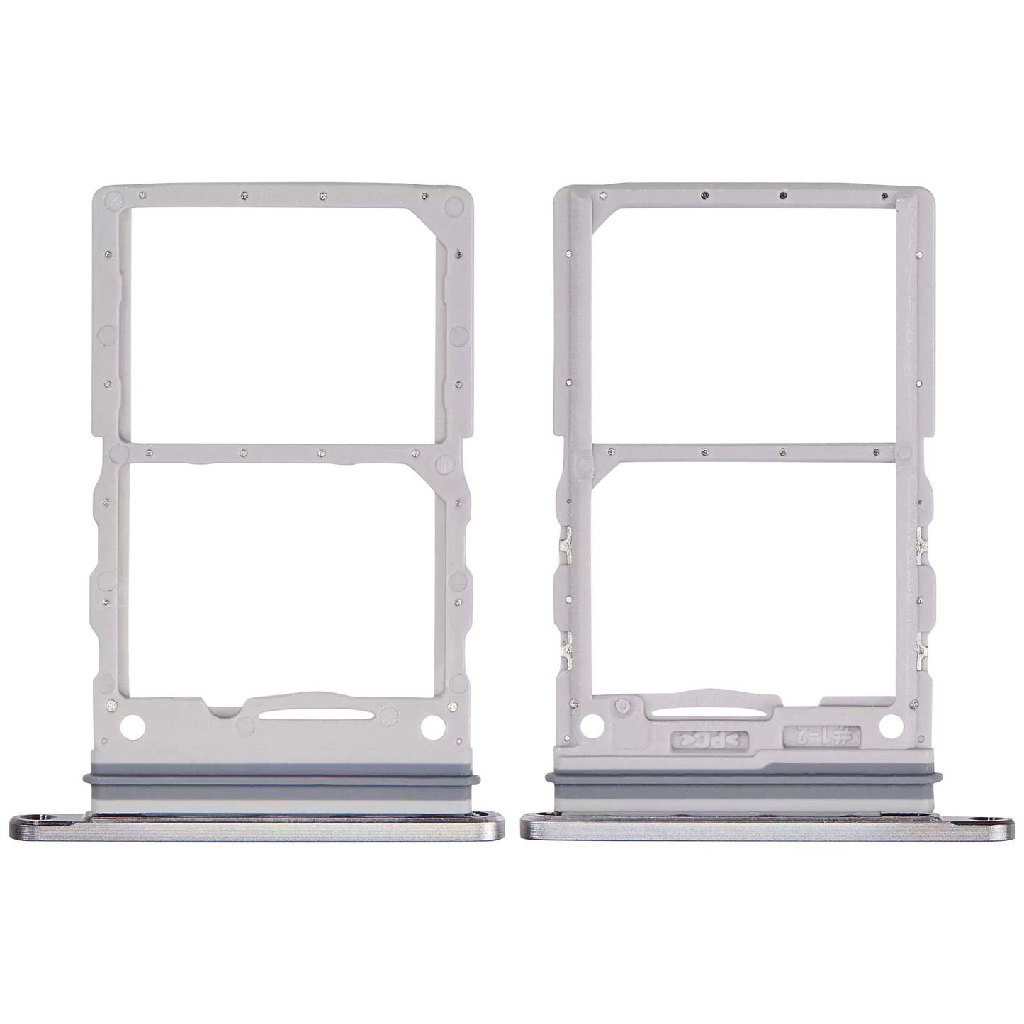 Dual Sim Card Tray For Samsung Galaxy Z Flip 6 (F741) (Premium) (Silver Shadow)