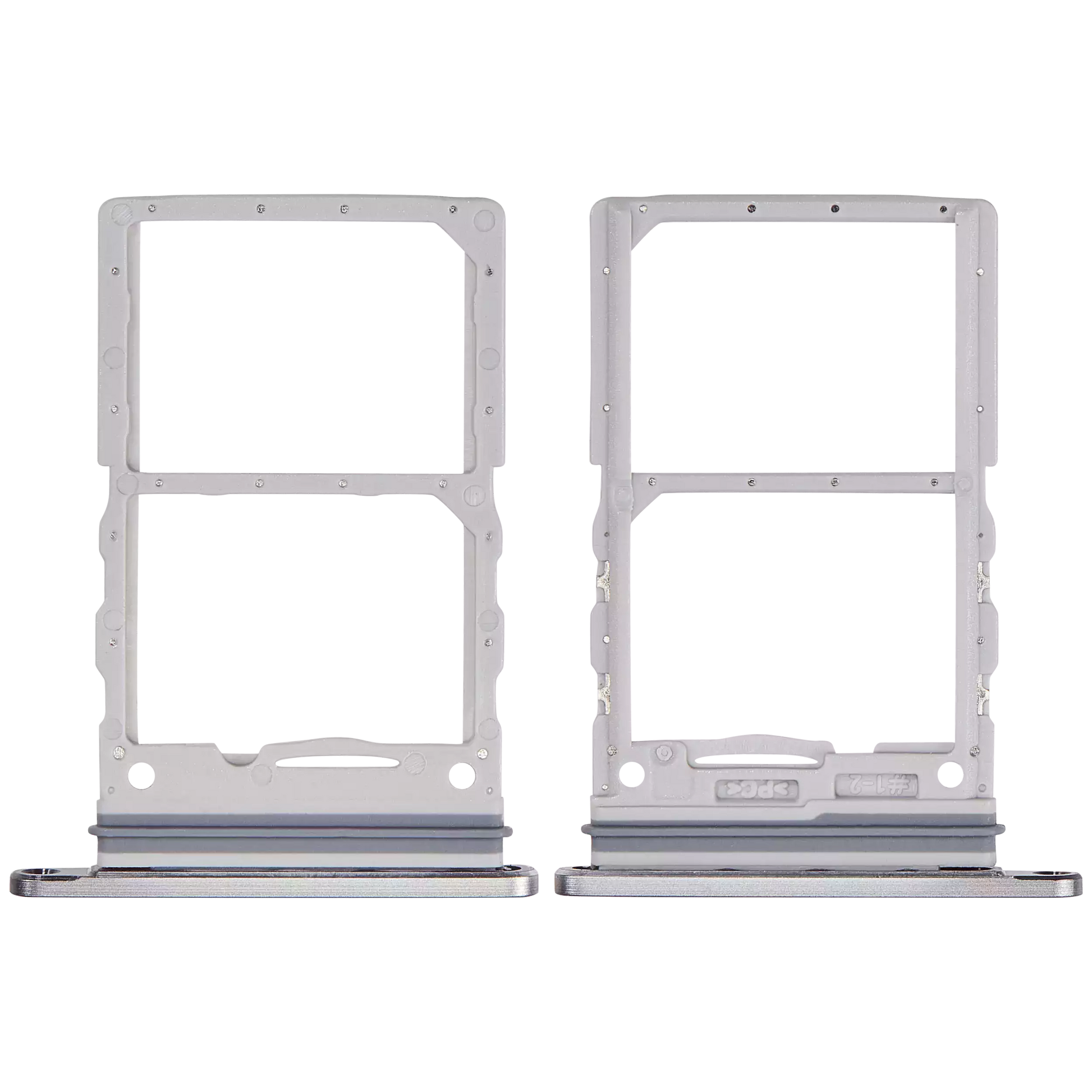 Dual Sim Card Tray For Samsung Galaxy Z Flip 6 (F741) (Premium) (Silver Shadow)