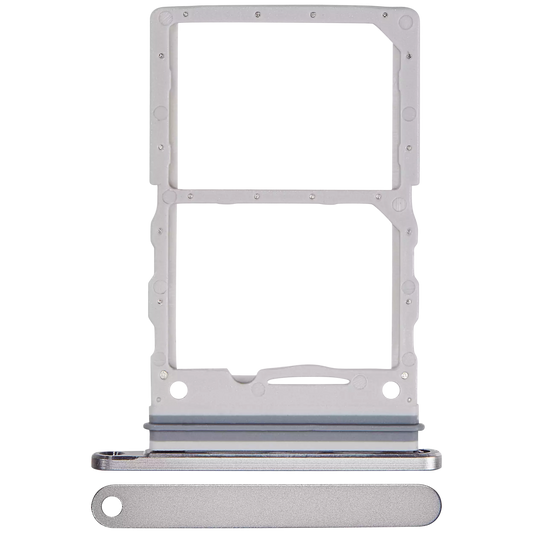 Dual Sim Card Tray For Samsung Galaxy Z Flip 6 (F741) (Premium) (Silver Shadow)