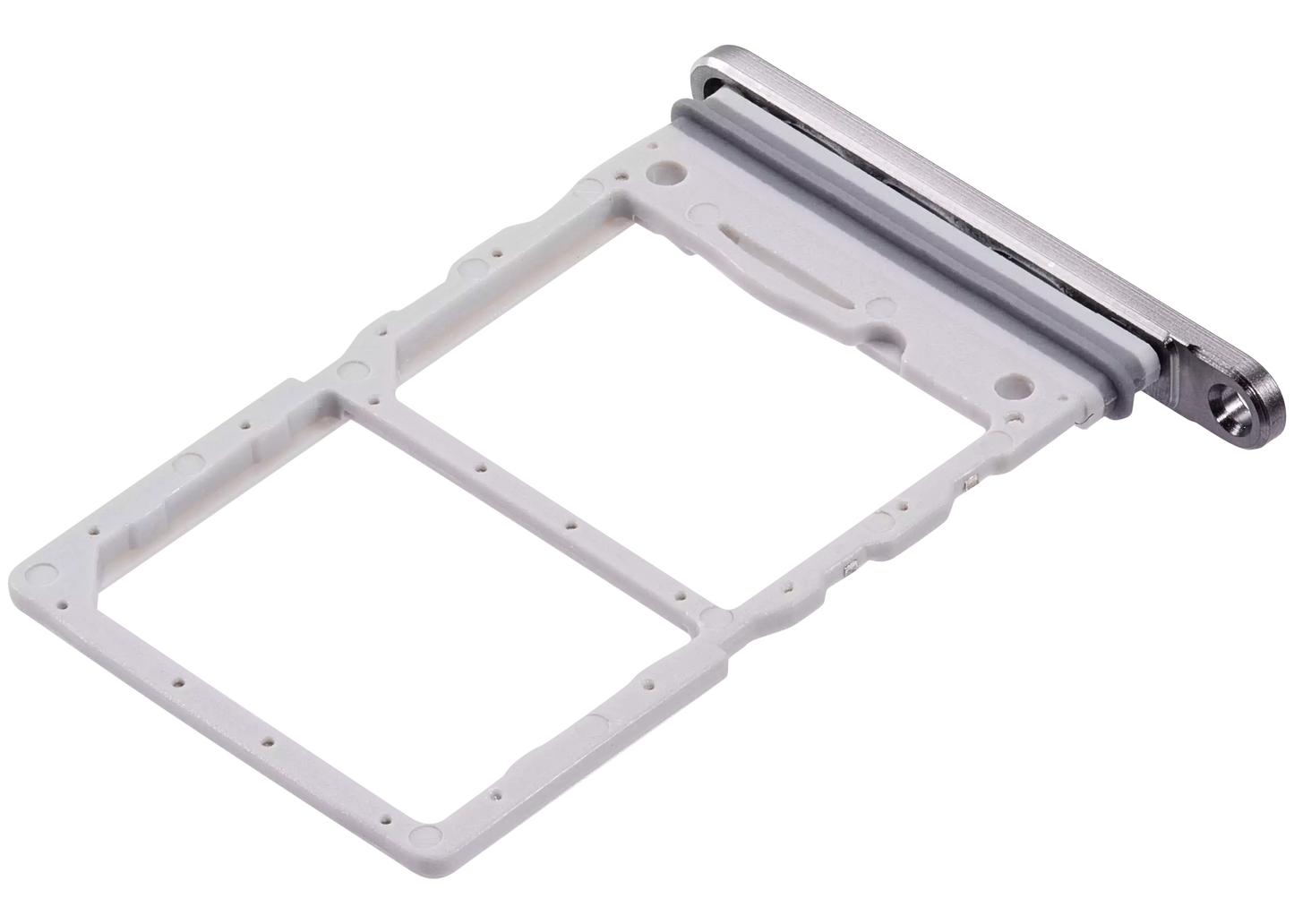 Dual Sim Card Tray For Samsung Galaxy Z Flip 6 (F741) (Premium) (Silver Shadow)