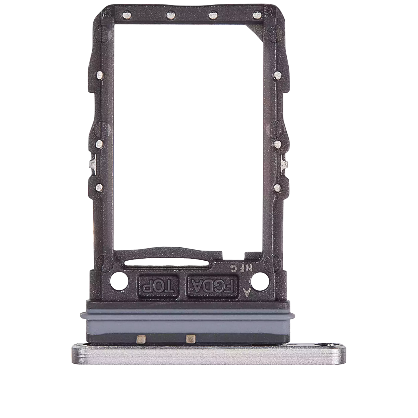 Single Sim Card Tray For Samsung Galaxy Z Flip 6 (F741) (Premium) (Silver Shadow)
