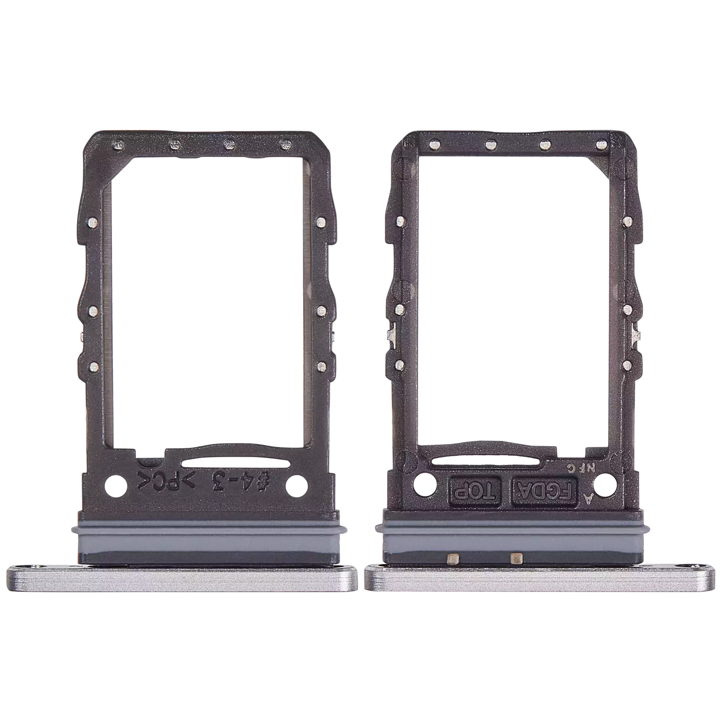 Single Sim Card Tray For Samsung Galaxy Z Flip 6 (F741) (Premium) (Silver Shadow)