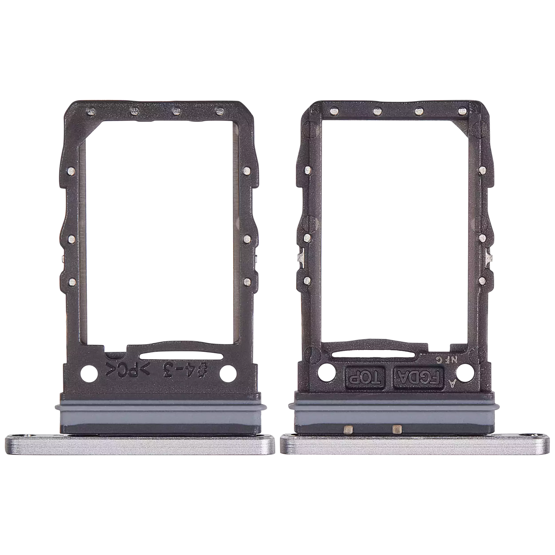 Single Sim Card Tray For Samsung Galaxy Z Flip 6 (F741) (Premium) (Silver Shadow)