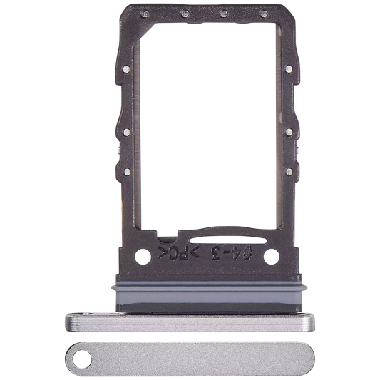 Single Sim Card Tray For Samsung Galaxy Z Flip 6 (F741) (Premium) (Silver Shadow)