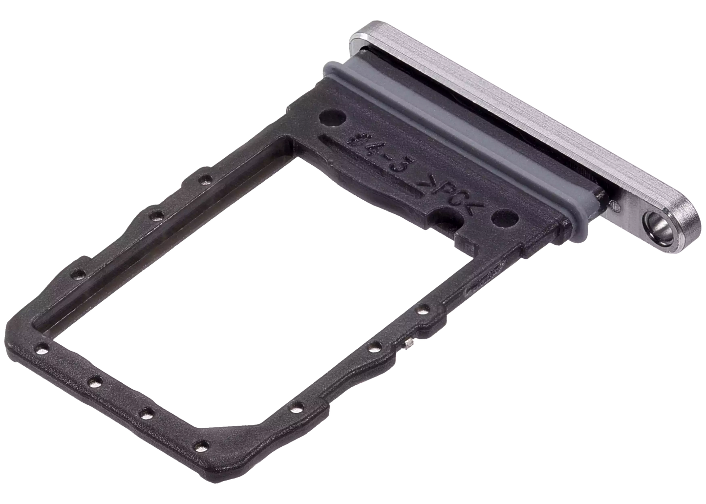 Single Sim Card Tray For Samsung Galaxy Z Flip 6 (F741) (Premium) (Silver Shadow)