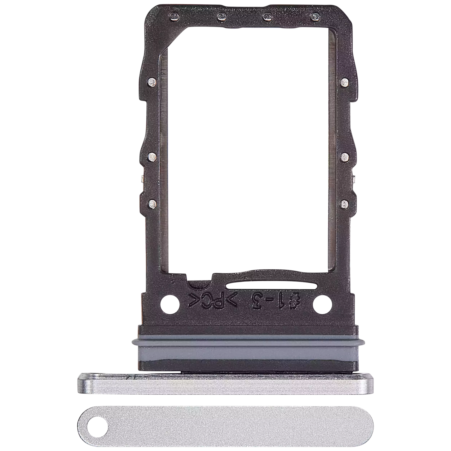 Single Sim Card Tray For Samsung Galaxy Z Flip 6 (F741) (Premium) (White)