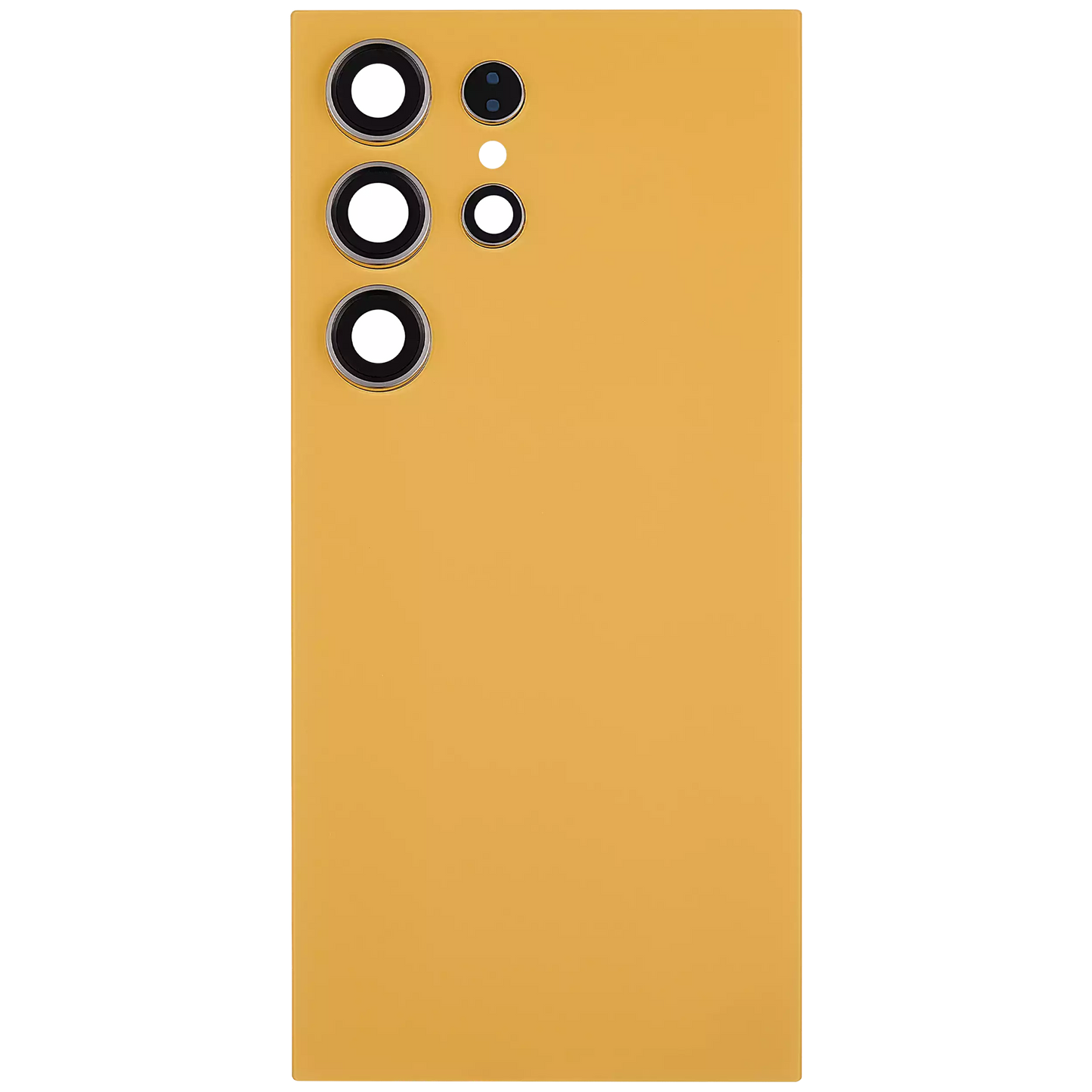 Back Cover Glass With Camera Lens For Samsung Galaxy S24 Ultra 5G (No Logo) (Aftermarket Plus) (Titanium Orange)