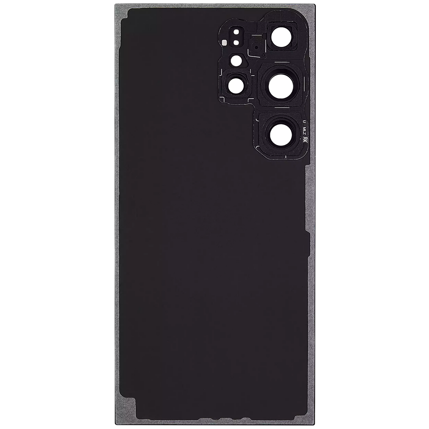 Back Cover Glass With Camera Lens For Samsung Galaxy S24 Ultra 5G (No Logo) (Aftermarket Plus) (Titanium Black)