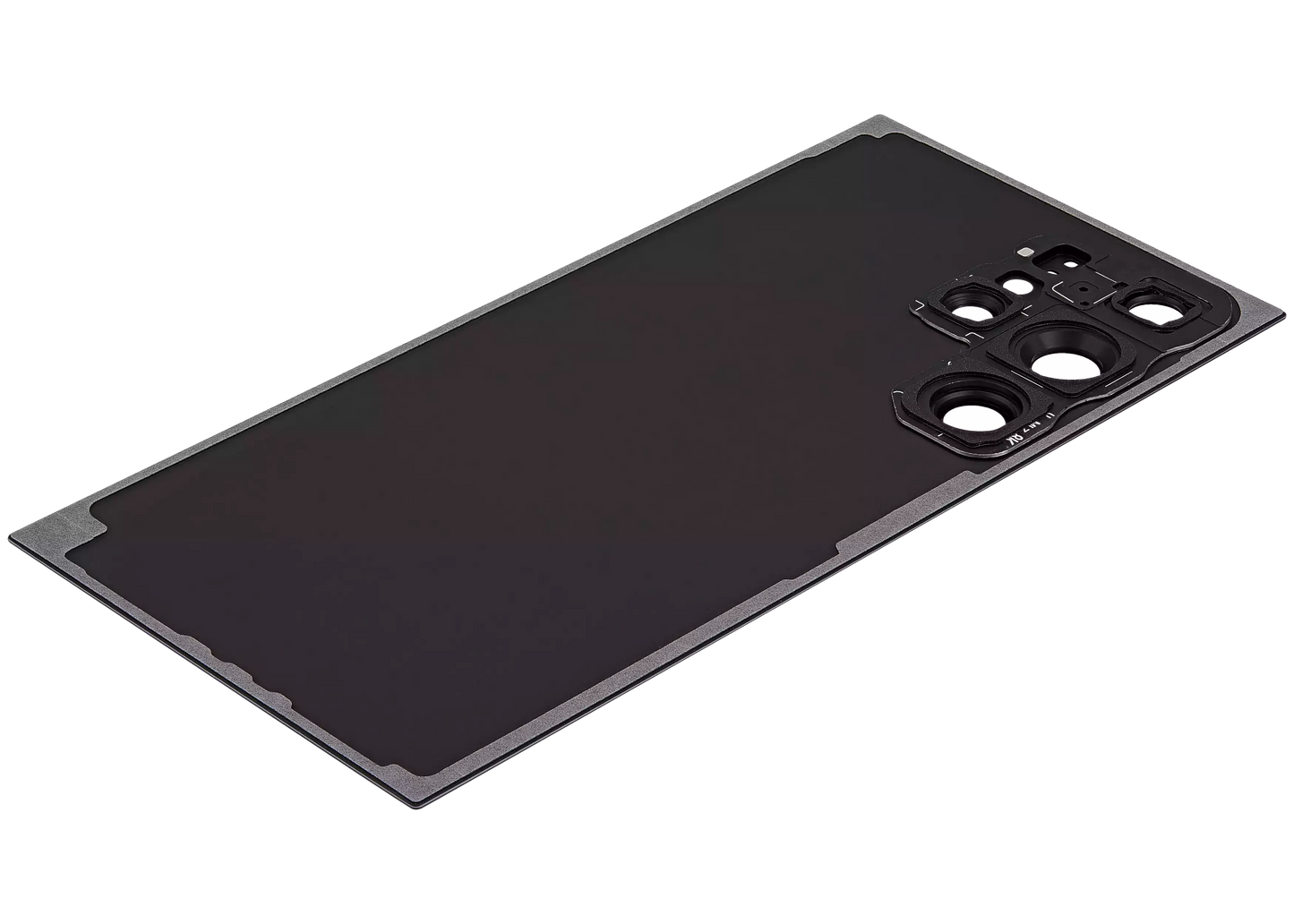 Back Cover Glass With Camera Lens For Samsung Galaxy S24 Ultra 5G (No Logo) (Aftermarket Plus) (Titanium Black)