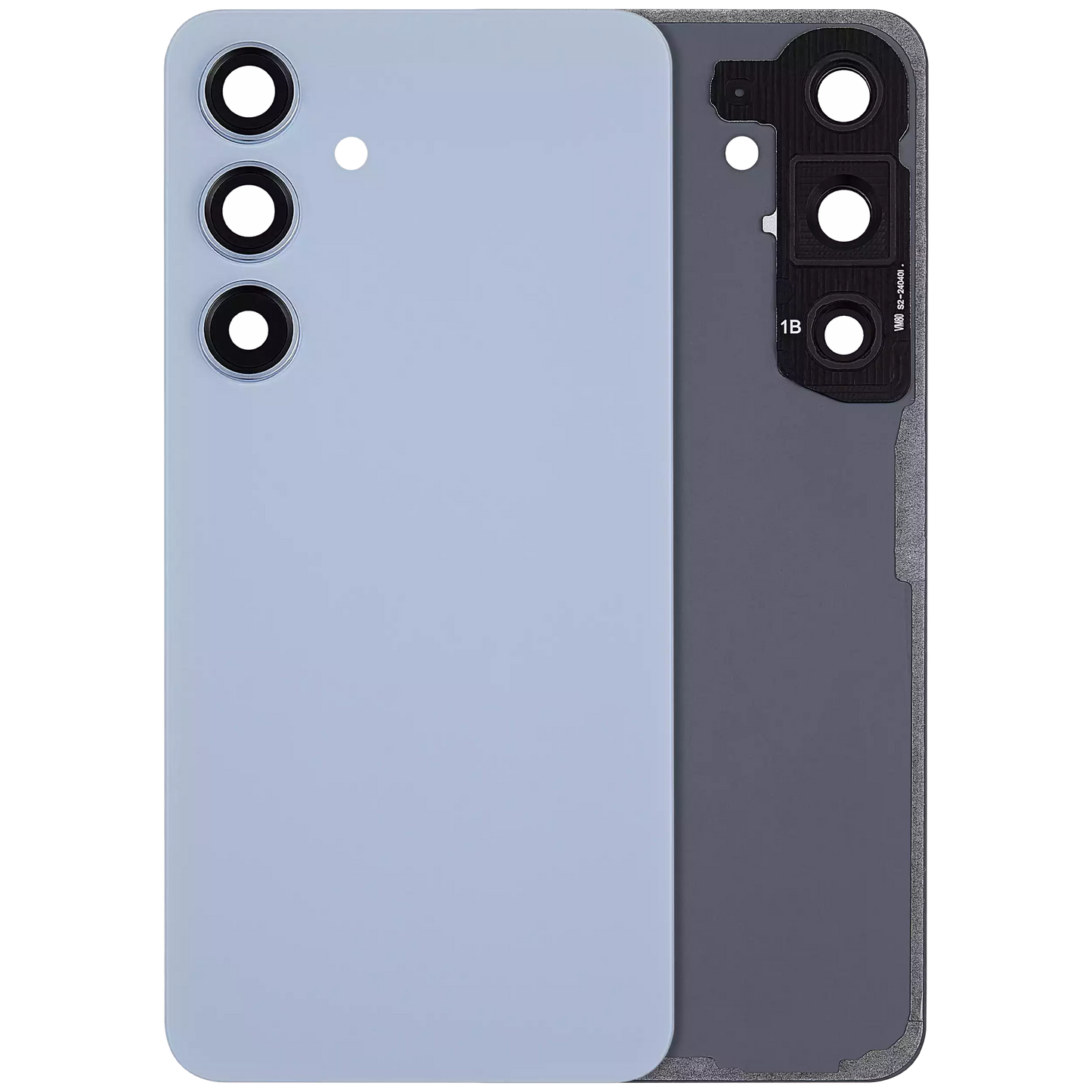 Back Cover Glass With Camera Lens For Samsung Galaxy S24 5G (No Logo) (Aftermarket Plus) (Sapphire Blue)
