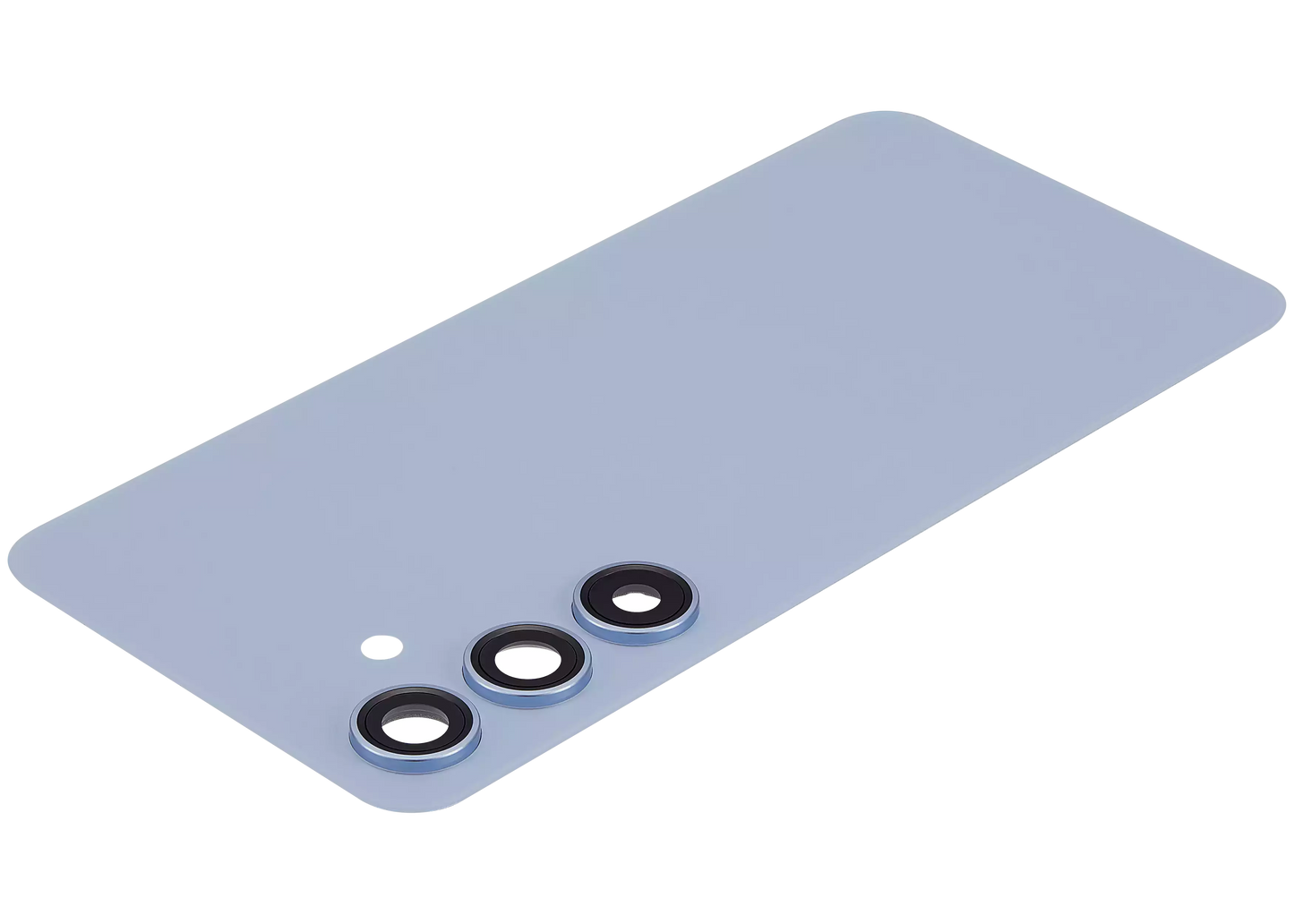 Back Cover Glass With Camera Lens For Samsung Galaxy S24 5G (No Logo) (Aftermarket Plus) (Sapphire Blue)