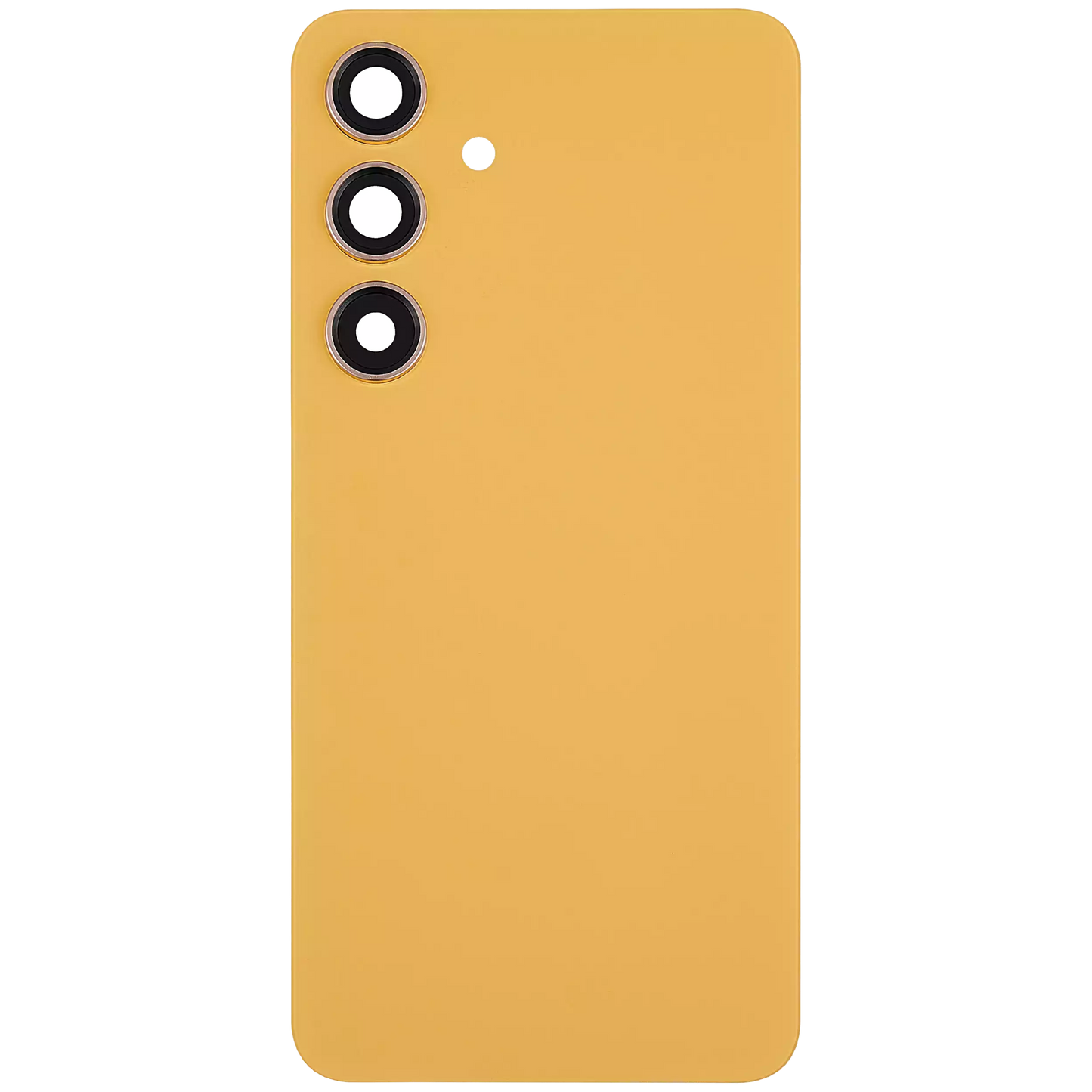 Back Cover Glass With Camera Lens For Samsung Galaxy S24 5G (No Logo) (Aftermarket Plus) (Sandstone Orange)