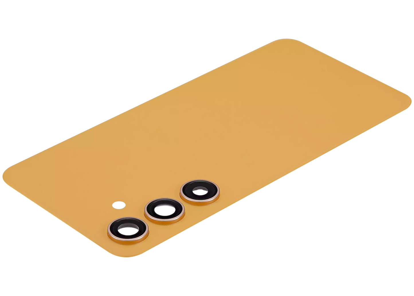 Back Cover Glass With Camera Lens For Samsung Galaxy S24 5G (No Logo) (Aftermarket Plus) (Sandstone Orange)