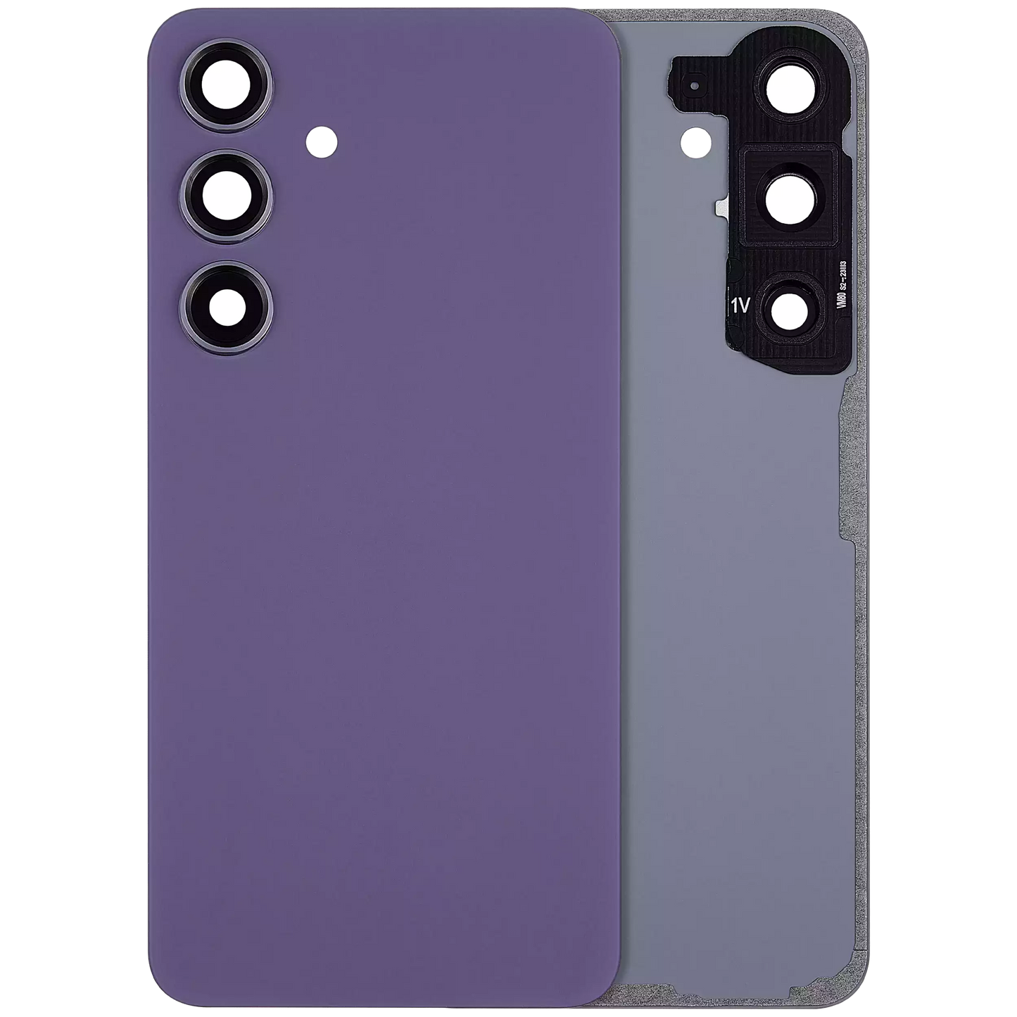Back Cover Glass With Camera Lens For Samsung Galaxy S24 5G (No Logo) (Aftermarket Plus) (Cobalt Violet)