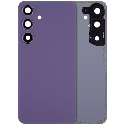 Back Cover Glass With Camera Lens For Samsung Galaxy S24 5G (No Logo) (Aftermarket Plus) (Cobalt Violet)