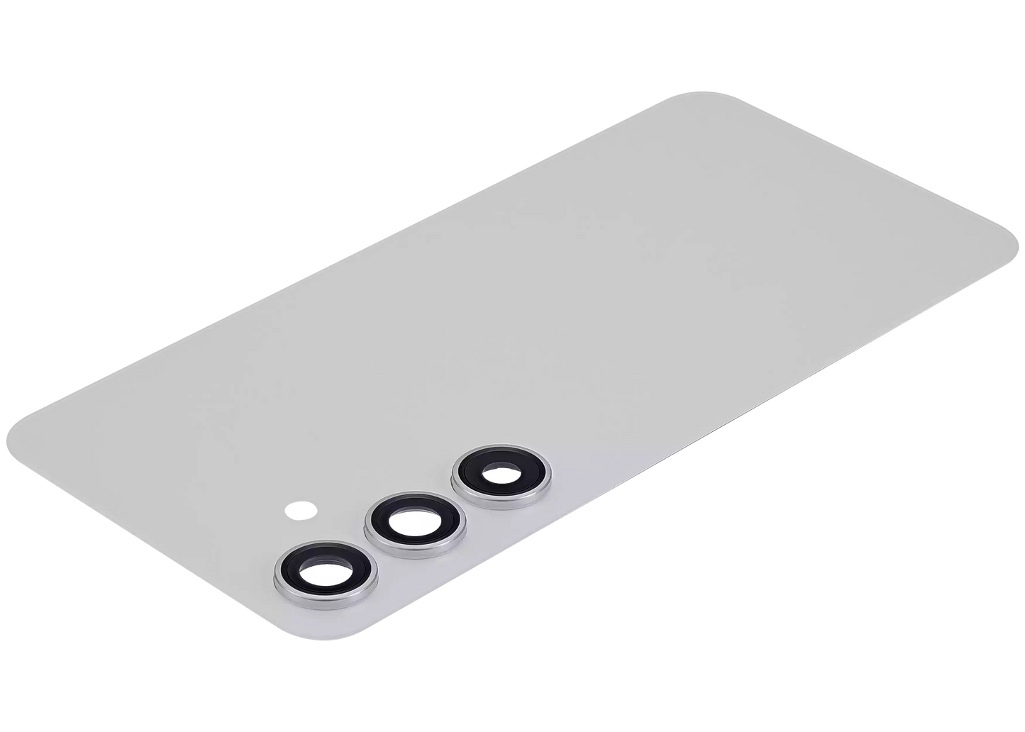 Back Cover Glass With Camera Lens For Samsung Galaxy S24 5G (No Logo) (Aftermarket Plus) (Marble Gray)
