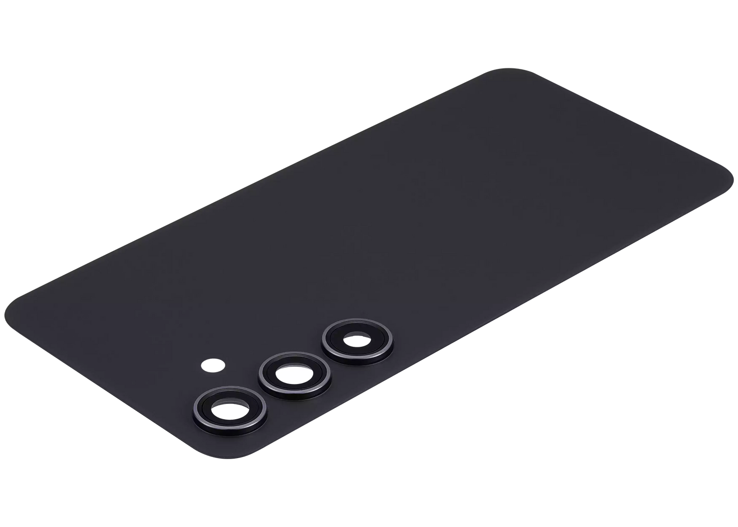 Back Cover Glass With Camera Lens For Samsung Galaxy S24 5G (No Logo) (Aftermarket Plus) (Onyx Black)