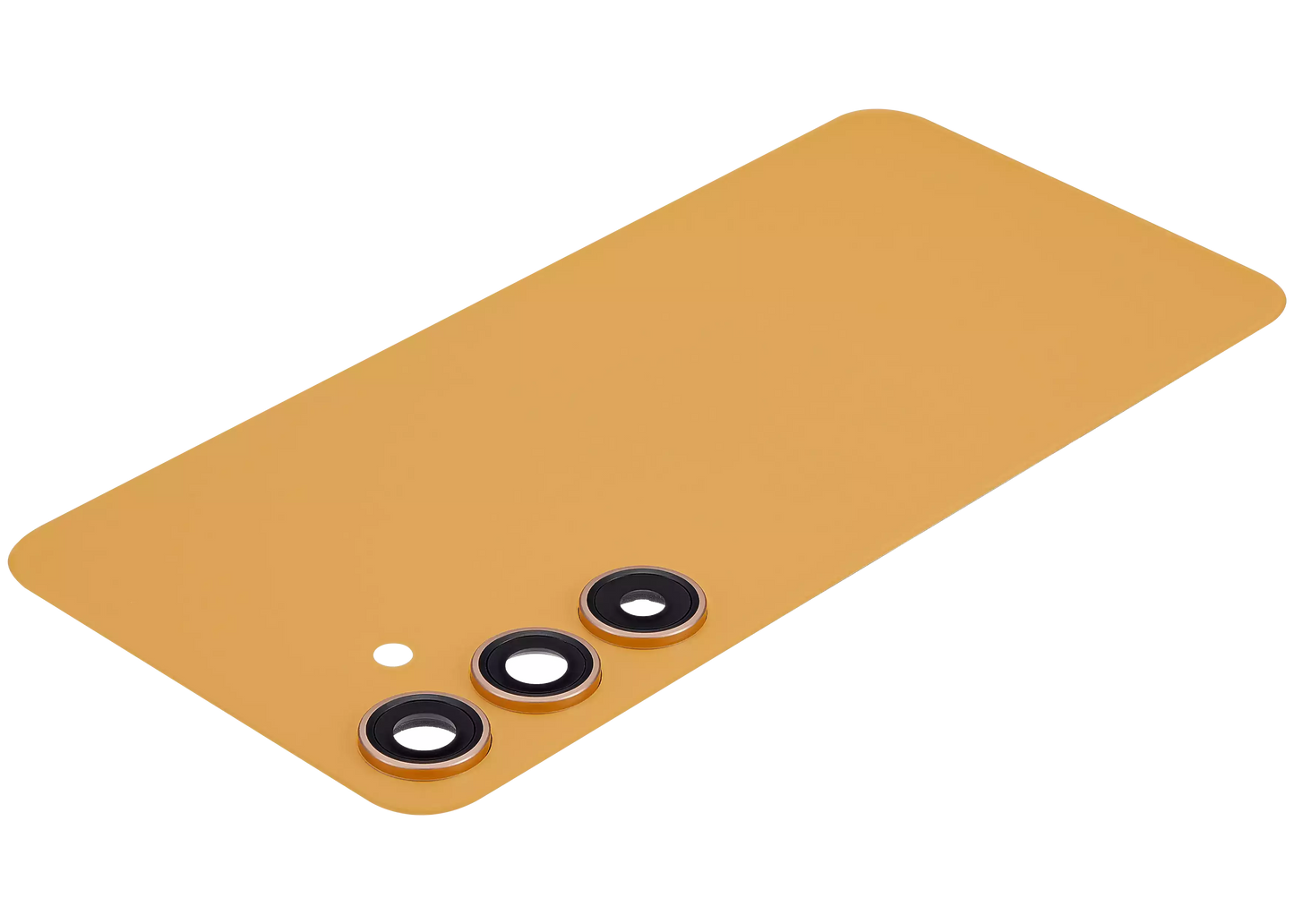 Back Cover Glass With Camera Lens For Samsung Galaxy S24 Plus 5G (No Logo) (Aftermarket Plus) (Sandstone Orange)