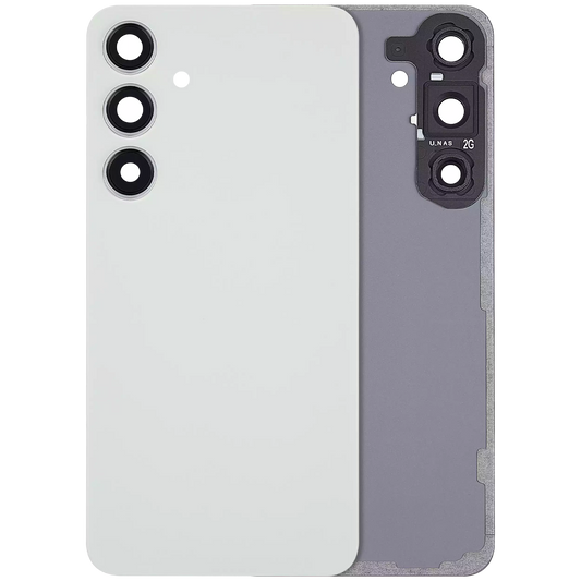 Back Cover Glass With Camera Lens For Samsung Galaxy S24 Plus 5G (No Logo) (Aftermarket Plus) (Jade Green)