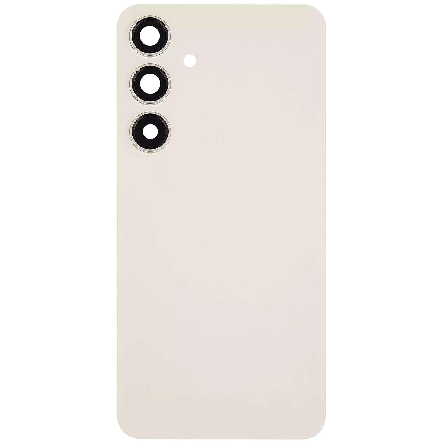 Back Cover Glass With Camera Lens For Samsung Galaxy S24 Plus 5G (No Logo) (Aftermarket Plus) (Amber Yellow)