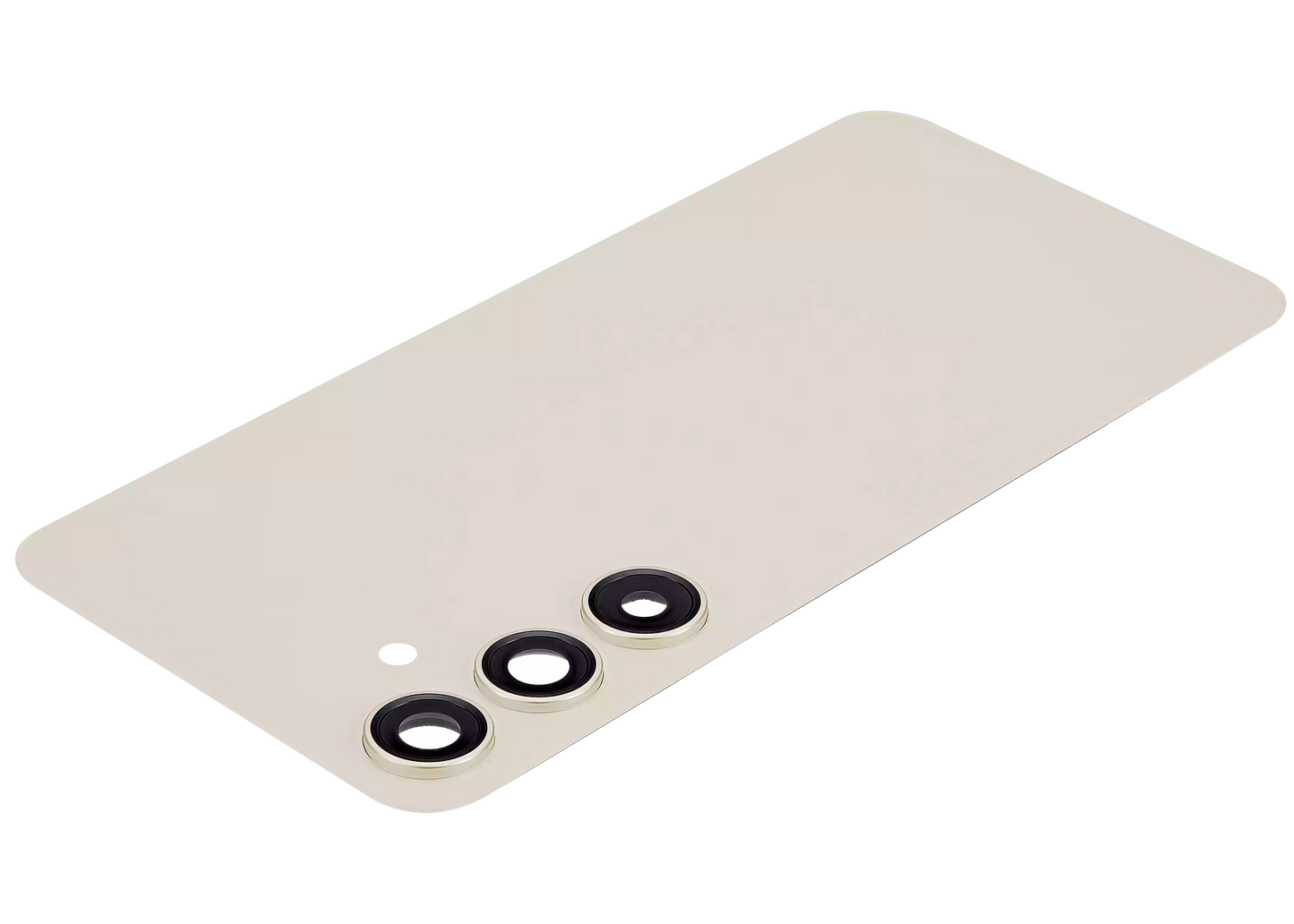 Back Cover Glass With Camera Lens For Samsung Galaxy S24 Plus 5G (No Logo) (Aftermarket Plus) (Amber Yellow)