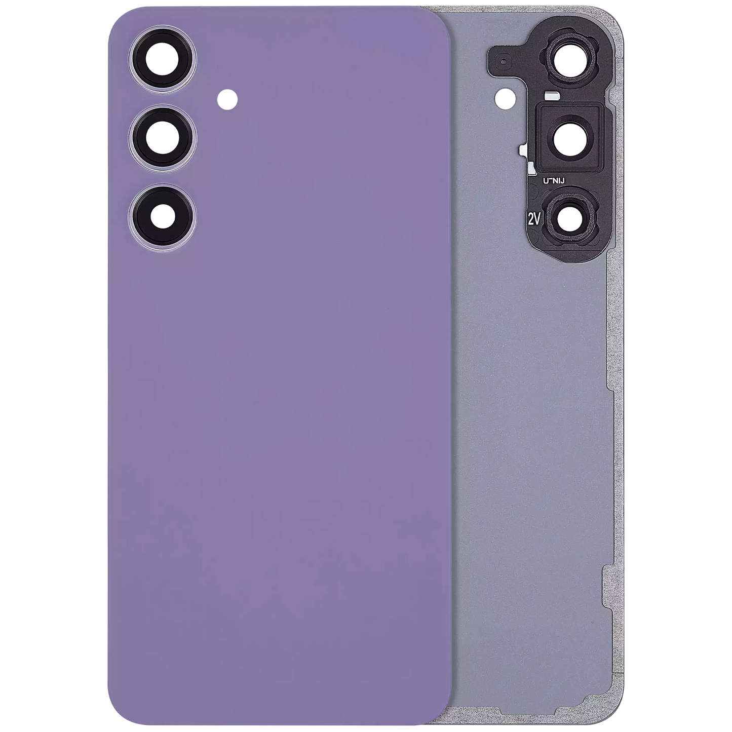 Back Cover Glass With Camera Lens For Samsung Galaxy S24 Plus 5G (No Logo) (Aftermarket Plus) (Cobalt Violet)