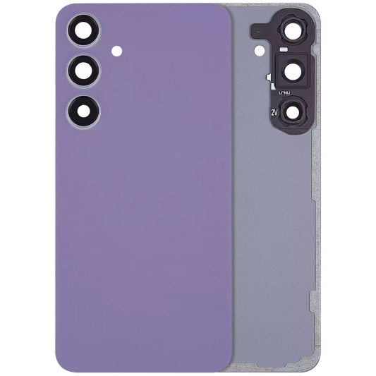 Back Cover Glass With Camera Lens For Samsung Galaxy S24 Plus 5G (No Logo) (Aftermarket Plus) (Cobalt Violet)