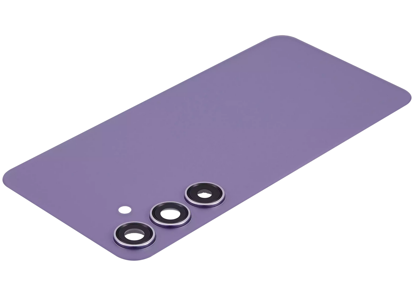 Back Cover Glass With Camera Lens For Samsung Galaxy S24 Plus 5G (No Logo) (Aftermarket Plus) (Cobalt Violet)