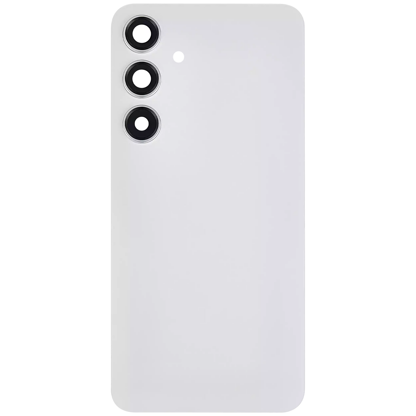 Back Cover Glass With Camera Lens For Samsung Galaxy S24 Plus 5G (No Logo) (Aftermarket Plus) (Marble Gray)