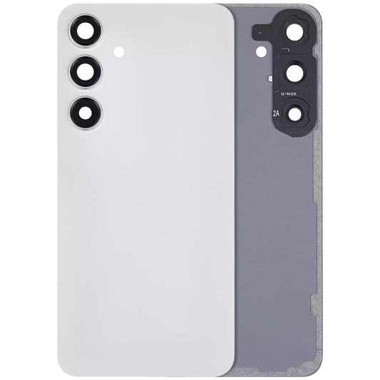 Back Cover Glass With Camera Lens For Samsung Galaxy S24 Plus 5G (No Logo) (Aftermarket Plus) (Marble Gray)