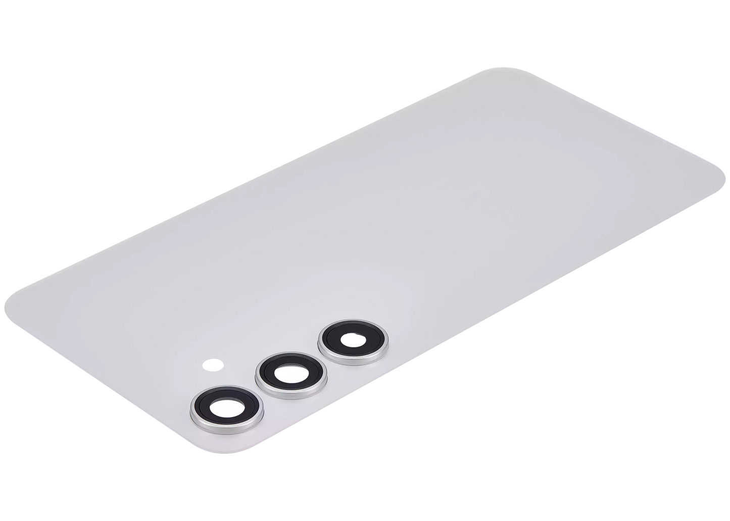 Back Cover Glass With Camera Lens For Samsung Galaxy S24 Plus 5G (No Logo) (Aftermarket Plus) (Marble Gray)