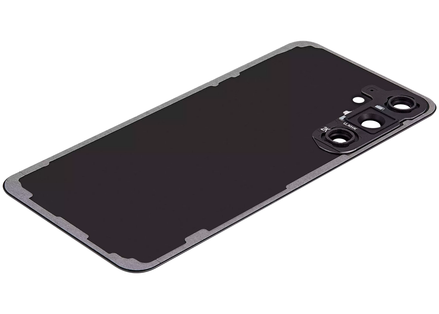 Back Cover Glass With Camera Lens For Samsung Galaxy S24 Plus 5G (No Logo) (Aftermarket Plus) (Onyx Black)