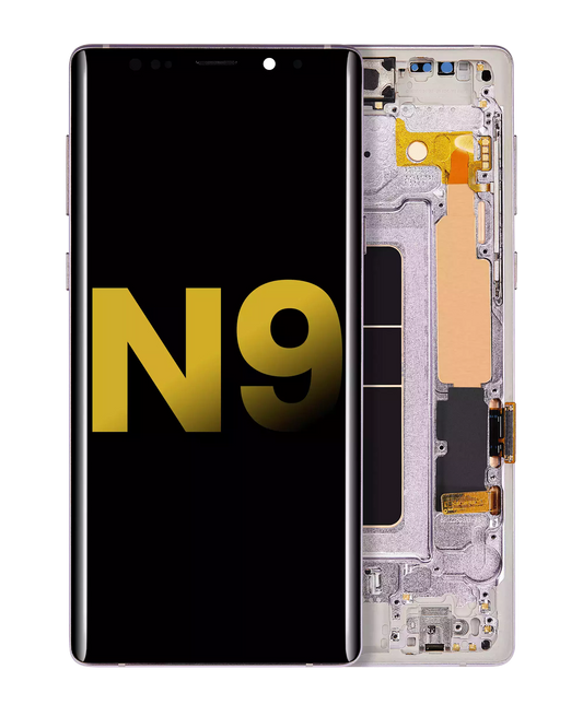 OLED Assembly With Frame For Samsung Galaxy Note 9 (Refurbished) (Lavender Purple)