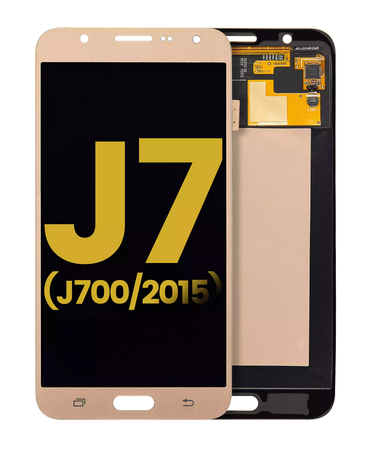 OLED Assembly Without Frame For Samsung Galaxy J7 (J700 / 2015) (Refurbished) (White) Samsung replacement part SKU 107082017001 product image 1