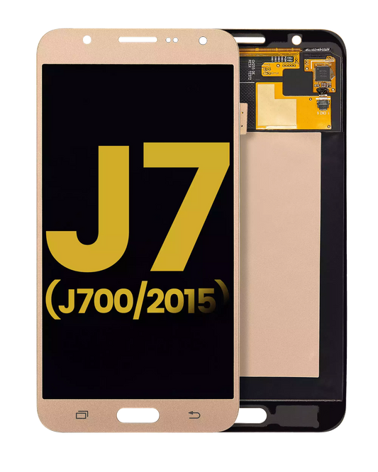 OLED Assembly Without Frame For Samsung Galaxy J7 (J700 / 2015) (Refurbished) (White) Samsung replacement part SKU 107082017001 product image 1